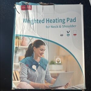 New Weighted Heating Pad for Neck & Shoulder - Blue